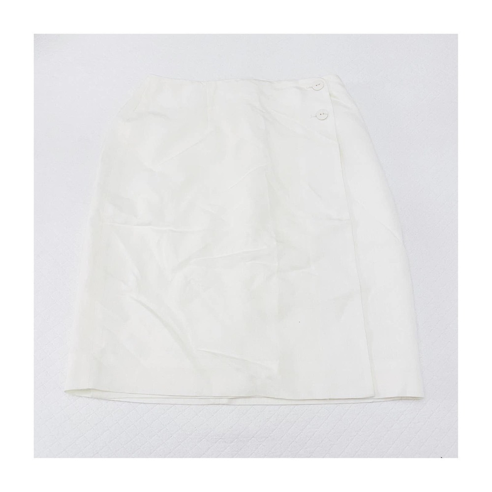 Talbots Pencil Skirt Cream Italian Fabric SZ10